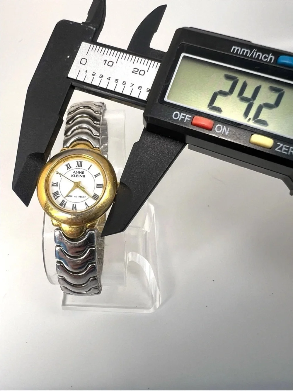 Anne Klein Two-Tone Gold and Silver Round Dial Watch